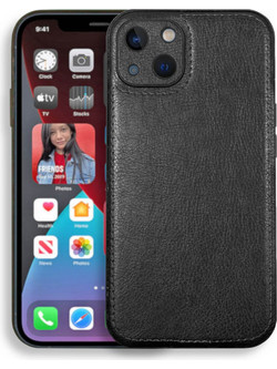 Bodycell Prestige Leather Back Cover Black (iPhone 14 Plus)
