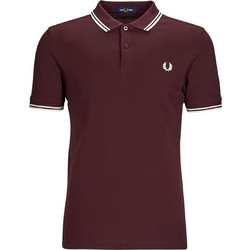 Fred Perry Ανδρική Μπλούζα Polo Κοντομάνικη Μπορντό M3600-597