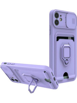 Bodycell Multifunction Ring Holder Back Cover Purple (iPhone 11)