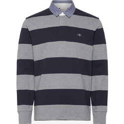Gant Ανδρική Μπλούζα Polo Μακρυμάνικη Γκρι 3G2004083-93