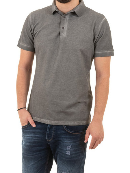 Back2Jeans Ανδρική Μπλούζα Polo Κοντομάνικη Ανθρακί B29