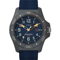 Timex Expedition North Freedive Ανδρικό Ρολόι Solar με Μπλε Καουτσούκ Λουράκι TW2V40300