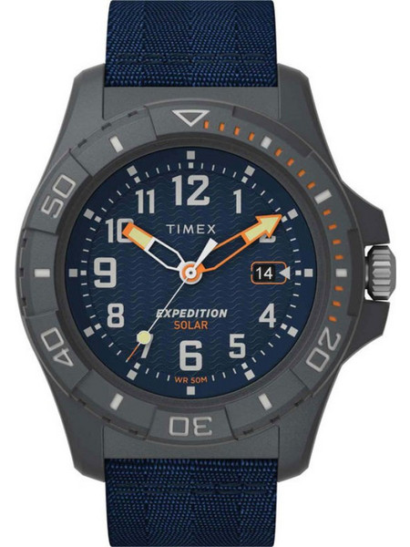 Timex Expedition North Freedive Ανδρικό Ρολόι Solar με Μπλε Καουτσούκ Λουράκι TW2V40300