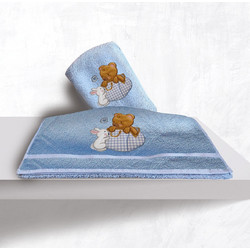 SB Home Bear Boy Σετ Βρεφικές Πετσέτες 2τμχ 480gr/m²