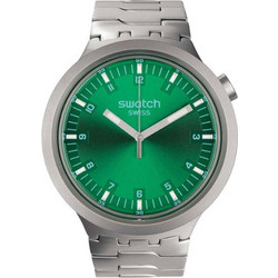 Swatch Big Bold Irony Forest Ανδρικό Ρολόι με Ασημί Μεταλλικό Μπρασελέ SB07S101G