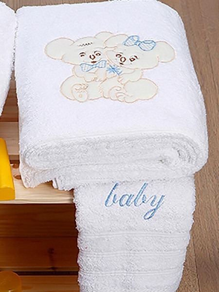 Sunshine Home Couple 06 Σετ Βρεφικές Πετσέτες 2τμχ 112-02-06-WB