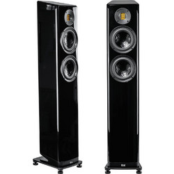 Elac Vela FS 407.2 Ζεύγος Ηχείων Hi-Fi Δαπέδου 300W 2.5 Δρόμων Black High Gloss