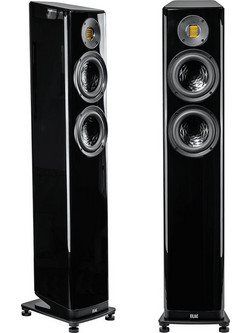 Elac Vela FS 407.2 Ζεύγος Ηχείων Hi-Fi Δαπέδου 300W 2.5 Δρόμων Black High Gloss