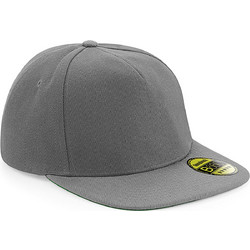Beechfield Peak Ανδρικό Καπέλο Jockey Snapback Υφασμάτινο Γκρι B660