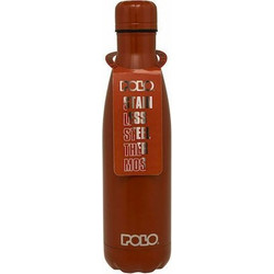 Polo Παιδικό Παγούρι Θερμός Ανοξείδωτο BPA Free Καφέ 500ml