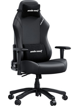Anda Seat Luna Καρέκλα Gaming Δερματίνης με Ρυθμιζόμενα Μπράτσα Μαύρη AD18-44-B-PV