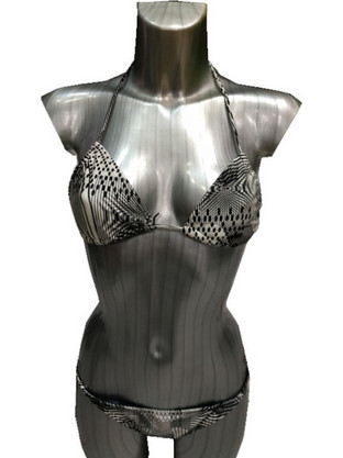 Insight Bikini Set Τριγωνάκι Μαύρο Ασημί 91-358996119