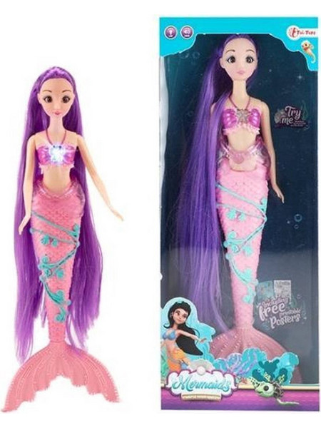 Toi-Toys Γοργόνα με Φως & Κινούμενη Ουρά