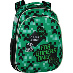 CoolPack Turtle Game Zone Σχολική Τσάντα Πλάτης Δημοτικού Πράσινη F015826