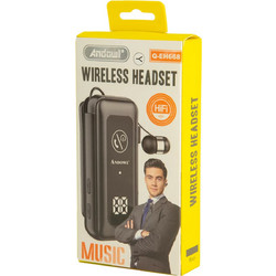 Andowl Q-EH668 Ακουστικό Bluetooth In Ear Πέτου Black