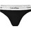 Calvin Klein Βαμβακερό Γυναικείο String Μαύρο 0000F3786E-001