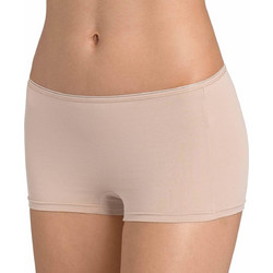 Sloggi Feel Sensational Short 02 Βαμβακερό Ψηλόμεσο Γυναικείο Μποξεράκι Μπεζ 10151218-6106