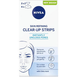 Nivea Skin Refining Clear Up Strips Επιθέματα για Μύτη Κούτελο & Πιγούνι για Μαύρα Στίγματα 6τμχ