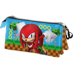 Karactermania Sonic the Hedgehog Knuckles Run Κασετίνα με 3 Θήκες Γαλάζια 8445118076875