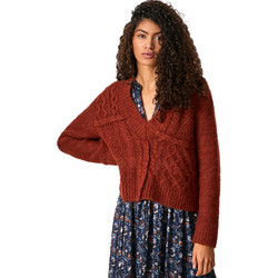 Pepe Jeans Bego Γυναικείο Πουλόβερ με V Λαιμόκοψη Rusted PL701756-896