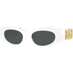 Versace VE4480U 314 Γυναικεία Γυαλιά Ηλίου Cat Eye Κοκάλινα Λευκά με Μαύρο Φακό