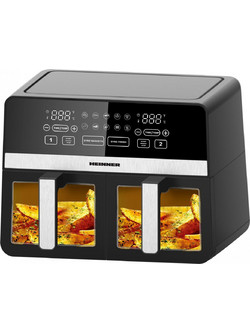 Heinner HAF-K10DB24BK Air Fryer 9.5lt με Διπλό Κάδο