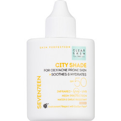 Seventeen Clear Skin City Shade Αντηλιακή Κρέμα Προσώπου Αντιγηραντική με Χρώμα SPF50+ 35ml