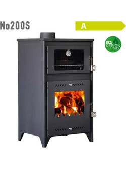 Ntontos N200S Ατσάλινη Ξυλόσομπα με Φούρνο 15.47kW