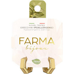 Farma Bijoux Γυναικεία Σκουλαρίκια Κρίκοι από Ορείχαλκο Xρυσά 8058056814821