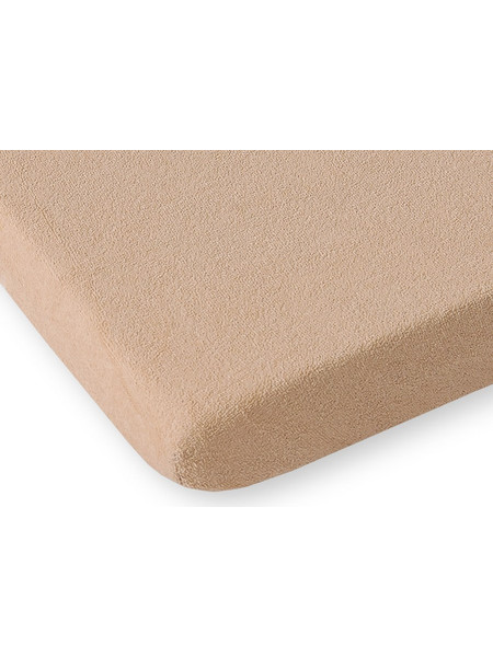 Bobono Frotte Βρεφικό Σεντόνι Κούνιας με Λάστιχο 60x120 Beige