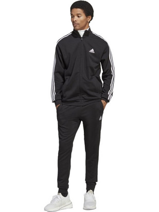 Adidas 3-Stripes Ανδρικό Σετ Φόρμας με Λάστιχο Μαύρο IC6766