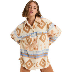 Roxy Morning Crush Γυναικείο Μπουφάν Σακάκι Μακρύ Εκρού ERJPF03179-BKP7