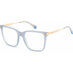 Polaroid Eyewear PLD528 MVU Ανδρικός Σκελετός Γυαλιών Οράσεως Κοκάλινος Μεταλλικός Χρυσός Μπλε
