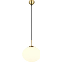 Trio Lighting Fomento Κρεμαστό Φωτιστικό Οροφής Μονόφωτο E27 Λευκό Φ30cm 363100108