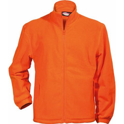 Fageo Ανδρική Ζακέτα Fleece με Φερμουάρ Πορτοκαλί 614