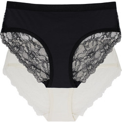 Dorina Crystal Γυναικεία Slip με Δαντέλα 2Pack D000636MI002-2X0018