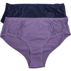 Ider Βαμβακερά Γυναικεία Slip με Δαντέλα 2Pack 3071