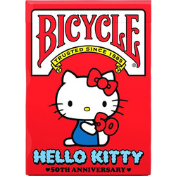 Bicycle Hello Kitty 50th Anniversary Τράπουλα Πλαστικοποιημένη Κόκκινη 10045365