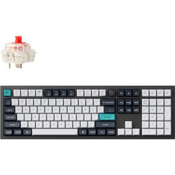 Keychron Q6 Max QMK/VIA Ασύρματο Μηχανικό Gaming Πληκτρολόγιο με Gateron Jupiter Red Διακόπτες RGB Black