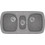 Sanitec Classic 303 Επικαθήμενος Νεροχύτης Γρανίτη Ματ Granite Grey 96x51cm
