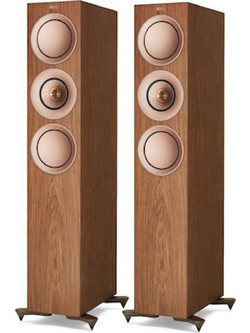KEF R-7 Meta Ζεύγος Ηχείων Hi-Fi Δαπέδου 200W 3 Δρόμων Walnut