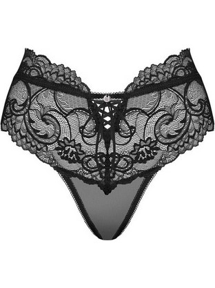 Obsessive Elizenes Γυναικείο Sexy Brazil με Δαντέλα Μαύρο