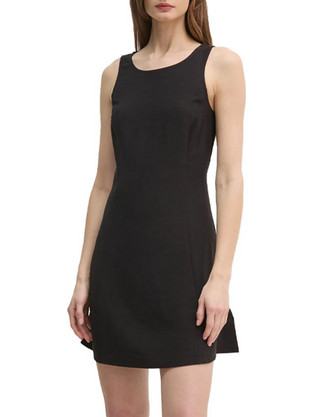 Calvin Klein Mini Καλοκαιρινό Καθημερινό Φόρεμα Μεταξωτό Μαύρο J20J225268-BEH