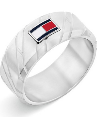 Tommy Hilfiger Ανδρικό Δαχτυλίδι Βεράκι από Ατσάλι Ασημί 2790621