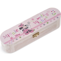 Parisis Μπομπονιέρα Βάπτισης Κασετίνα Minnie Mouse Νεράιδα από Ξύλο