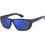 Polaroid Eyewear PLD7057S FLL5X Ανδρικά Γυαλιά Ηλίου Ορθογώνια Κοκάλινα Μαύρα με Μπλε Καθρέπτη Φακό