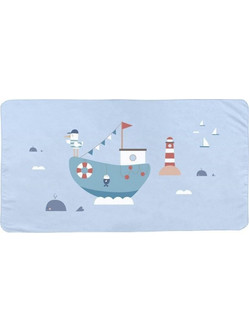 Tutete Fishing Boat Παιδική Πετσέτα Θαλάσσης Microfiber Γαλάζια 70x140cm 61-82276