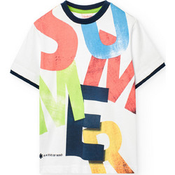 Boboli Παιδικό T-Shirt Κοντομάνικο Λευκό Πολύχρωμο 531188-1100