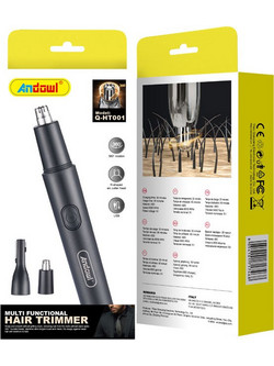 Andowl Trimmer Μηχανή Ανδρική Επαναφορτιζόμενη Μύτης & Αυτιών FL-157340