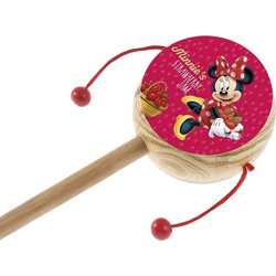 Parisis Μπομπονιέρα Βάπτισης Τυμπανάκι Minnie Mouse Strawberry από Ξύλο